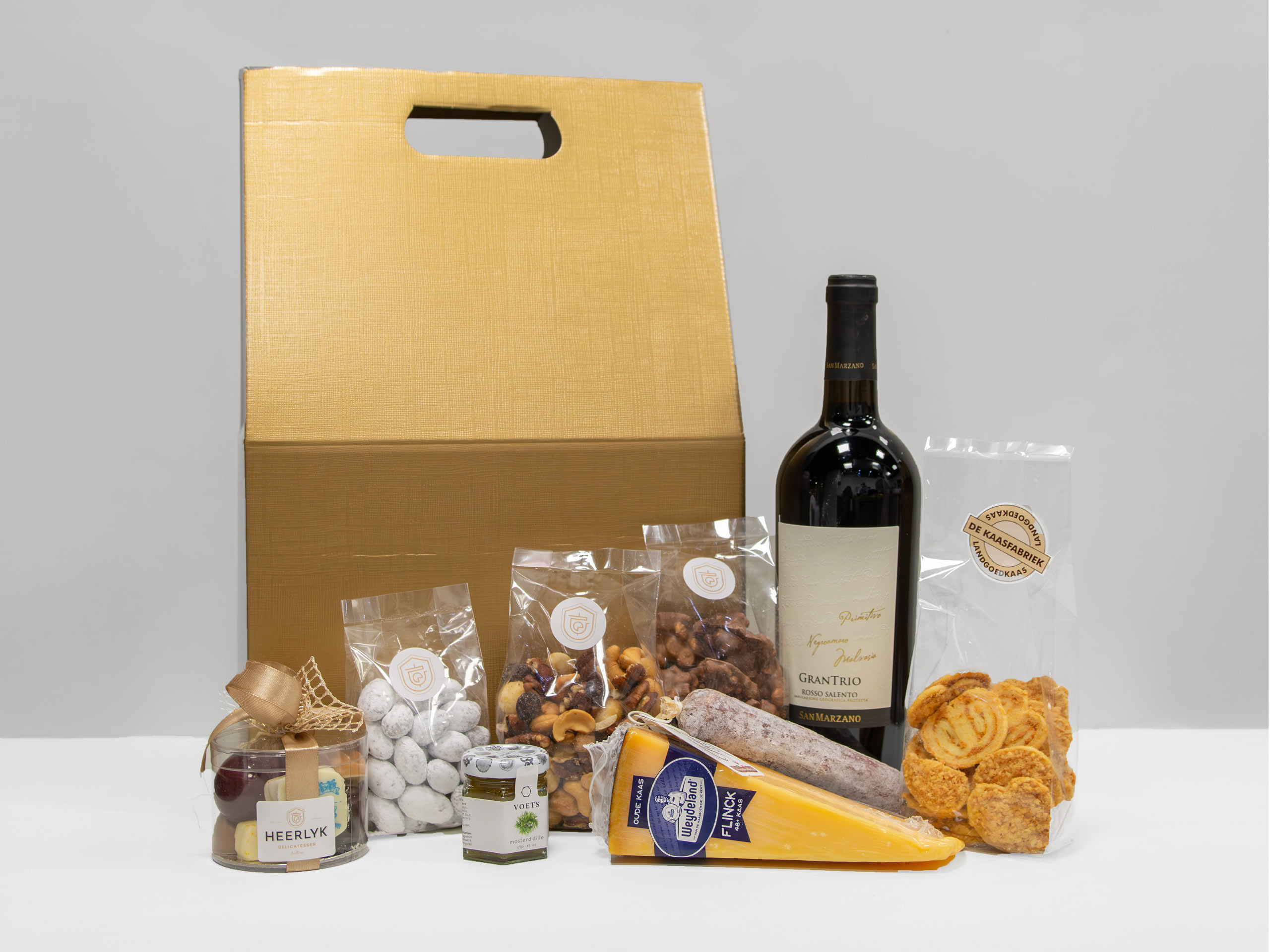 Relatiegeschenk draagdoos goud